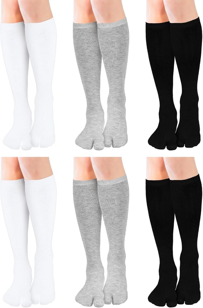 BOARDFEB 6 Pairs Japanese Toes Separated Socks for Men Women Unisex - Image 1